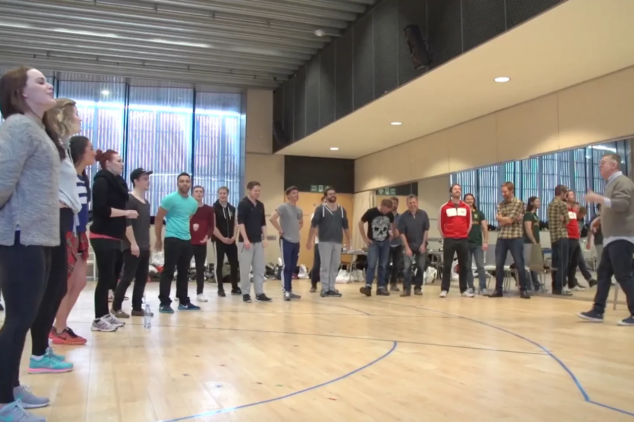 Behind-the-scenes at the MAMMA MIA! UK Tour's first cast rehearsal!