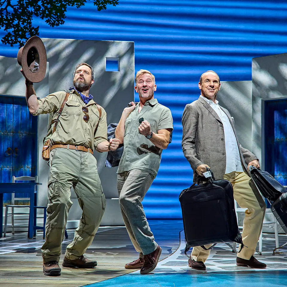 MAMMA MIA! London 2025 - 2026 cast. Photography by Brinkhoff/Mögenburg